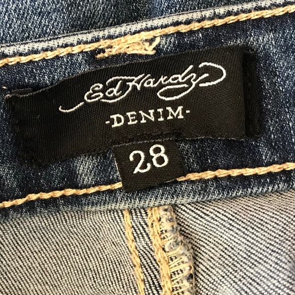 LAID-BACK VIBES🔥 SKULL & EAGLE LOW WAIST STRETCH JEANS - Picture 4 of 14